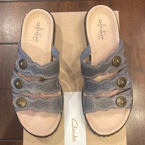 Clarks slip in slide sandal. Size 7. Brand New